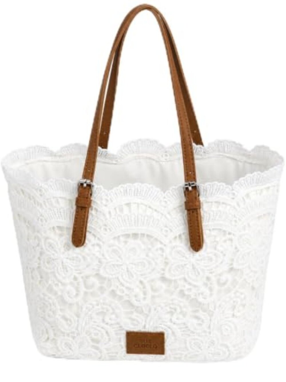 White Lace Shoulder Bag